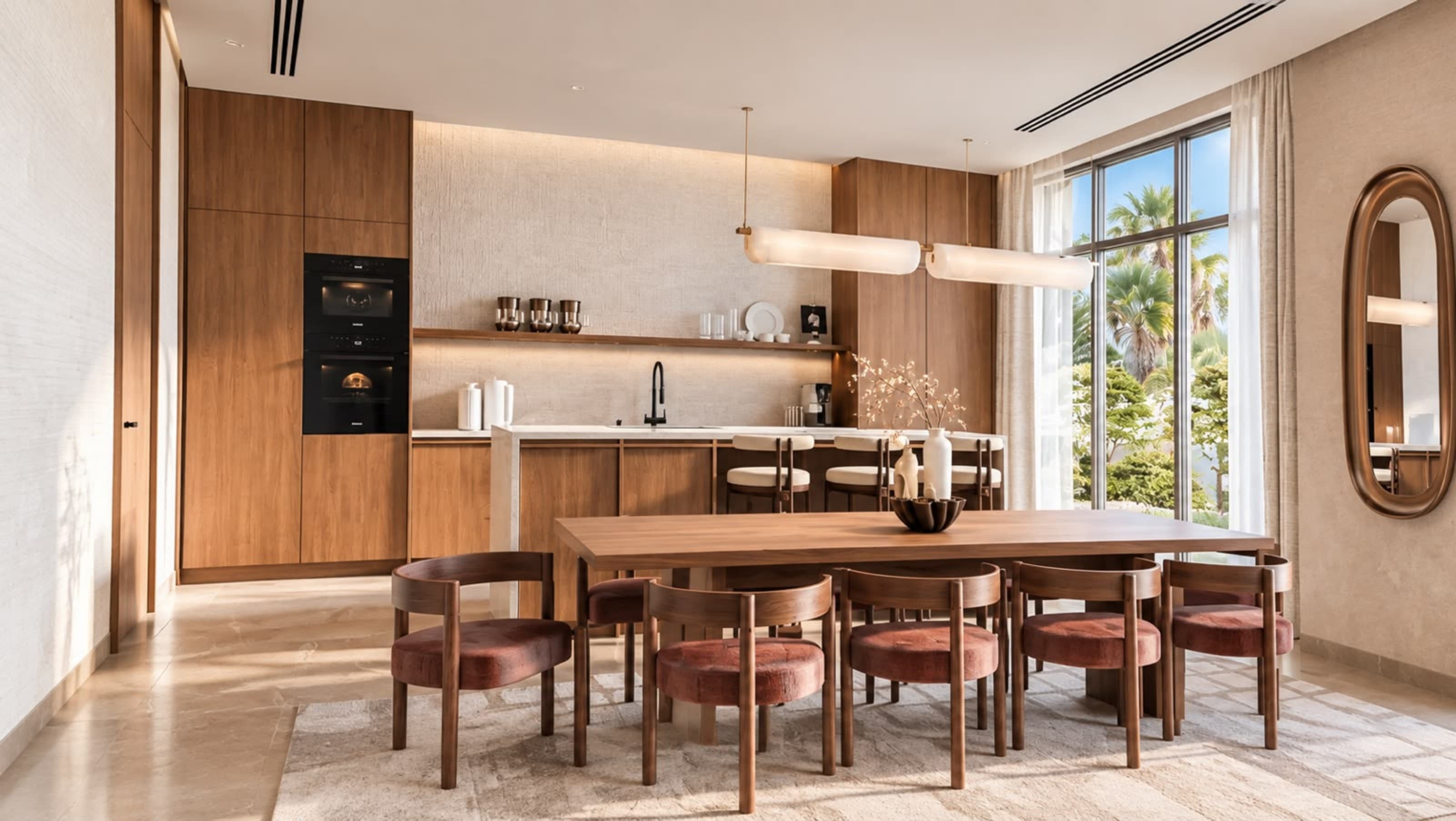 Kitchen and dining, Wadeem Gardens villa