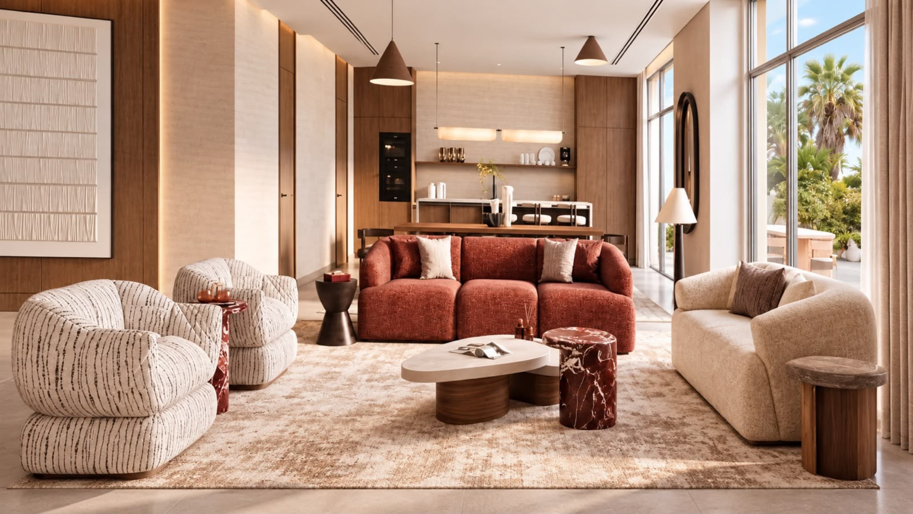 Living room, Wadeem Gardens villa