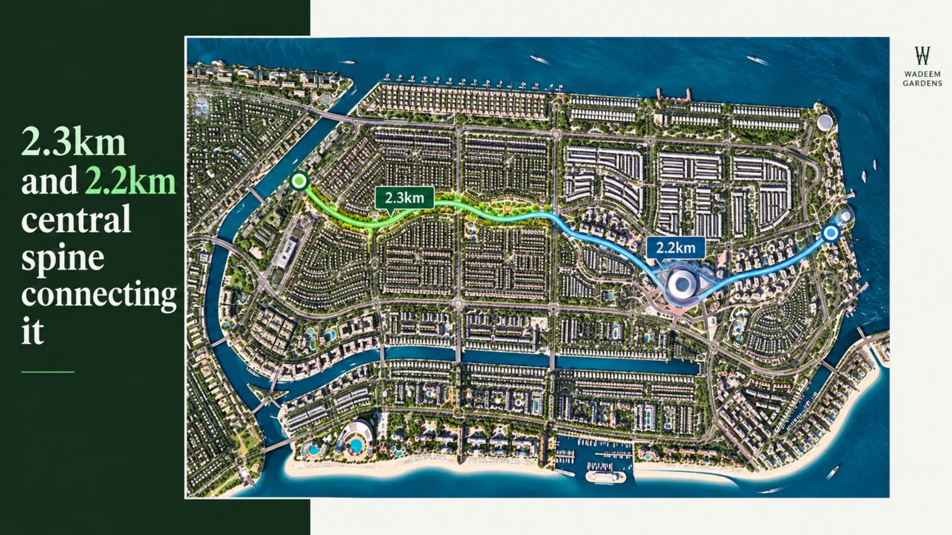 Wadeem Precinct site plan, Hudayriyat Island